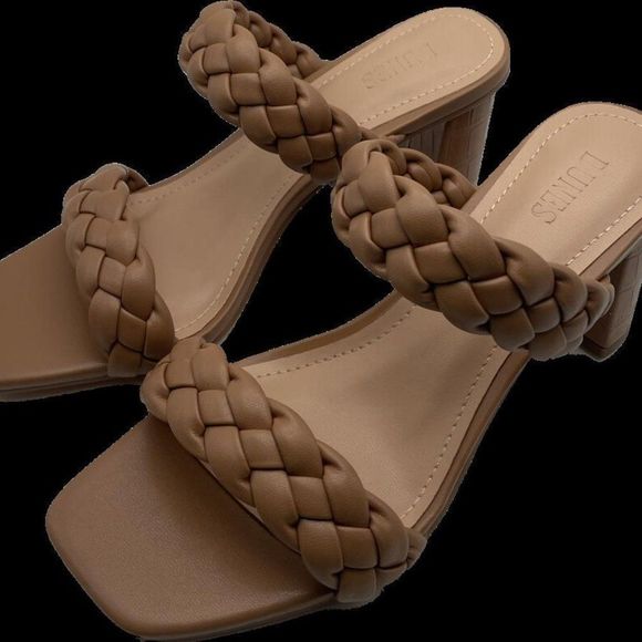 Dunes + CUSHIONAIRE Technology Women's Braided Heel Sandal +Memory Foam 7 - Picture 3 of 5